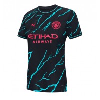 Manchester City Jeremy Doku #11 Tretí Ženy futbalový dres 2023-24 Krátky Rukáv